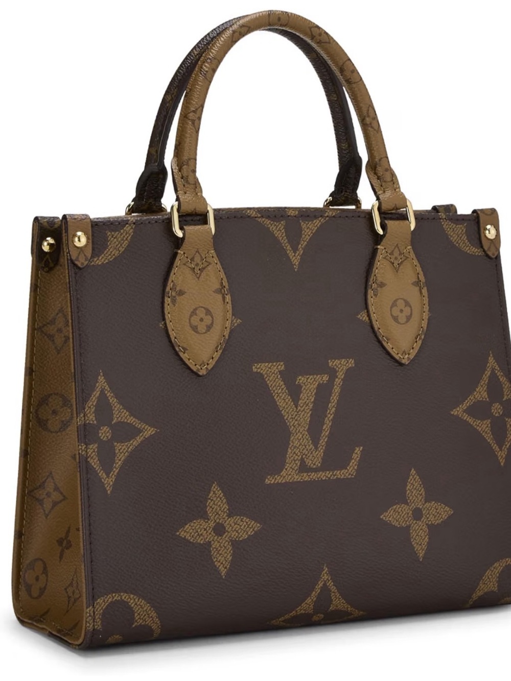 Louis Vuitton Monogram Canvas Satchel in Brown and Tan